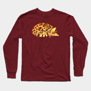 Sleeping Bengal Long Sleeve T-Shirt